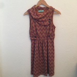 Vintage style Karlie scoop neck dress